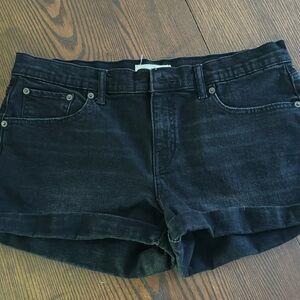 GAP black jean shorts